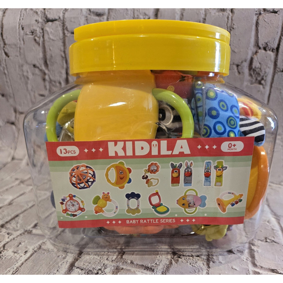 kidila Other - Kidila 13pcs Baby Rattle Series Bucket Of Rattles AM1, NIOP